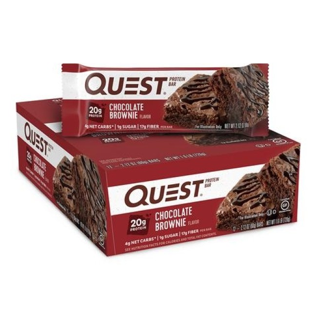 Quest Protein Bar, Baton Proteic, Cu Aroma De Prajitura Cu Ciocolata, 60g Quest Protein Bar, Baton Proteic, Cu Aroma De Prajitura Cu Ciocolata, 60g