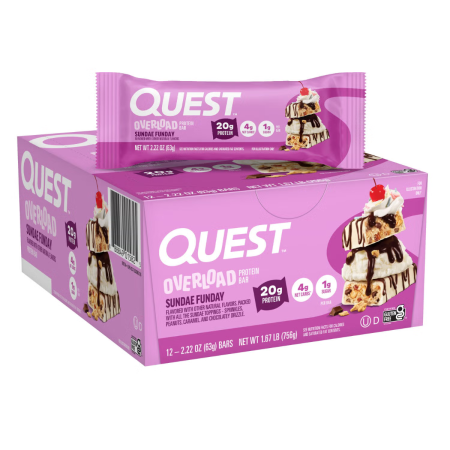 Quest Protein Bar, Baton Proteic, Cu Aroma De Vanilie,caramel Si Ciocolata, 63 G