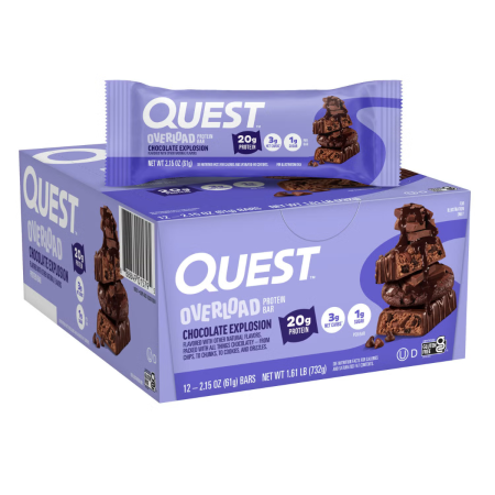 Quest Protein Bar, Baton Proteic, Cu Aroma De Explozie De Ciocolata, 61 G