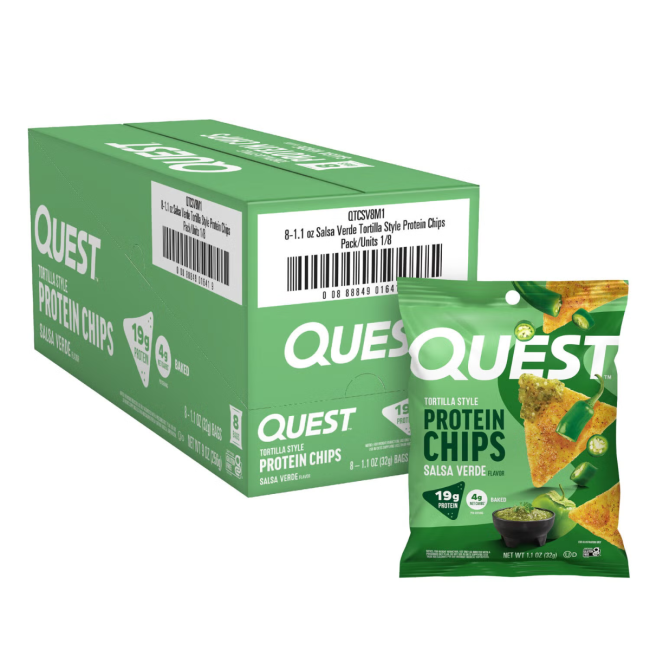 Quest Tortilla Style Protein Chips, Cu Aroma De Salsa, 19 G
