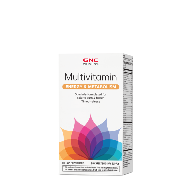 Gnc Women's Multivitamin Energy & Metabolism, Complex De Multivitamine Pentru Femei, 90 Tb Gnc Women's Multivitamin Energy & Metabolism, Complex De Multivitamine Pentru Femei, 90 Tb
