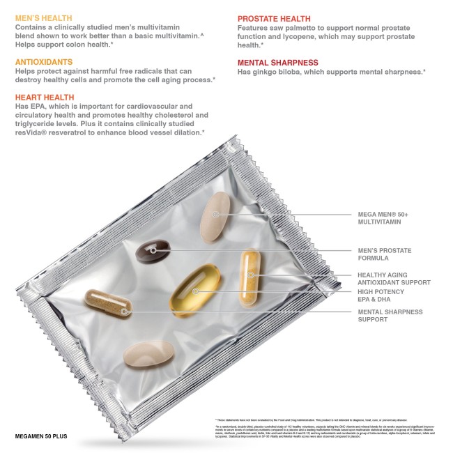 Gnc Mega Men 50 Plus Vitapak Program, Complex De Multivitamine Pentru Barbati 50 Plus, 30 Pachetele Gnc Mega Men 50 Plus Vitapak Program, Complex De Multivitamine Pentru Barbati 50 Plus, 30 Pachetele