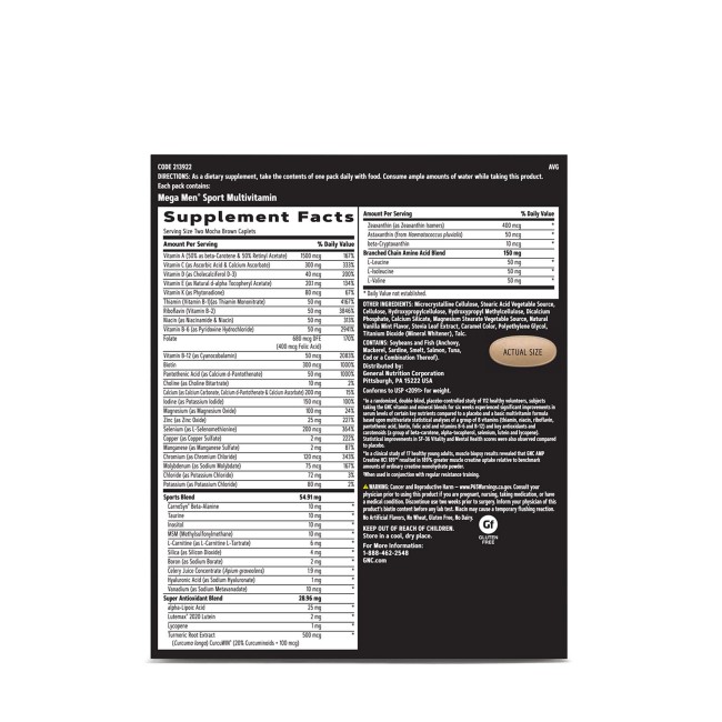Gnc Amp Men's Strength, Formula Pentru Cresterea Masei Musculare, 30 Pachete Gnc Amp Men's Strength, Formula Pentru Cresterea Masei Musculare, 30 Pachete