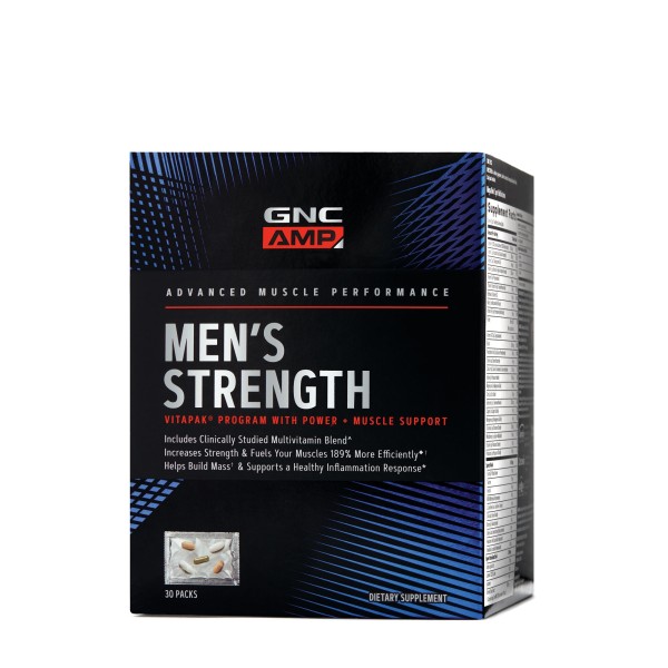 Gnc Amp Men's Strength, Formula Pentru Cresterea Masei Musculare,  30 Pachete