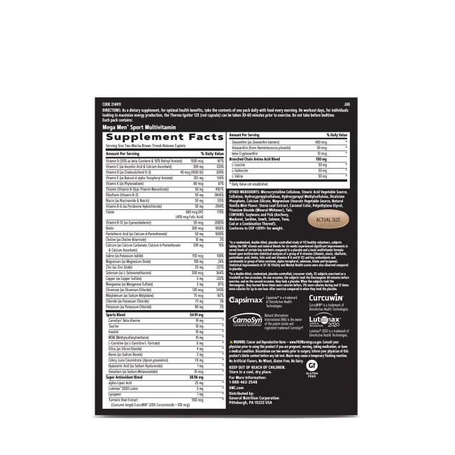 Gnc Amp Men's Ripped Vitapak Program Complex De Multivitamine Pentru Barbati, 30 Pachetele Gnc Amp Men's Ripped Vitapak Program Complex De Multivitamine Pentru Barbati, 30 Pachetele