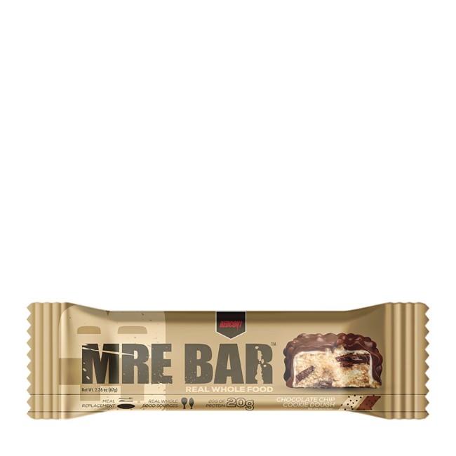 Redcon1 Mre Protein Bar Chocolate Chip Cookie Dough, Baton Proteic Cu Aroma De Prajitura Cu Bucati De Ciocolata, 67 G Redcon1 Mre Protein Bar Chocolate Chip Cookie Dough, Baton Proteic Cu Aroma De Prajitura Cu Bucati De Ciocolata, 67 G