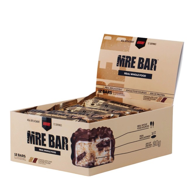 Redcon1 Mre Protein Bar Chocolate Chip Cookie Dough, Baton Proteic Cu Aroma De Prajitura Cu Bucati De Ciocolata, 67 G Redcon1 Mre Protein Bar Chocolate Chip Cookie Dough, Baton Proteic Cu Aroma De Prajitura Cu Bucati De Ciocolata, 67 G