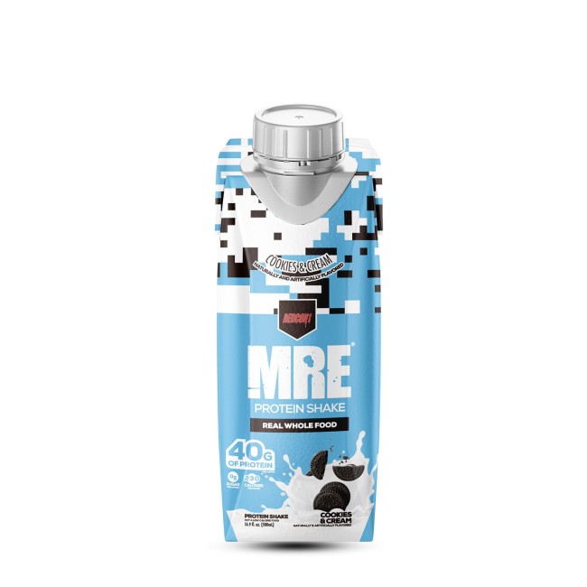 Redcone1 Mre Protein Shake, Shake Proteic Din Alimente Intregi Cu Aroma De Biscuiti Cu Crema, 500 Ml