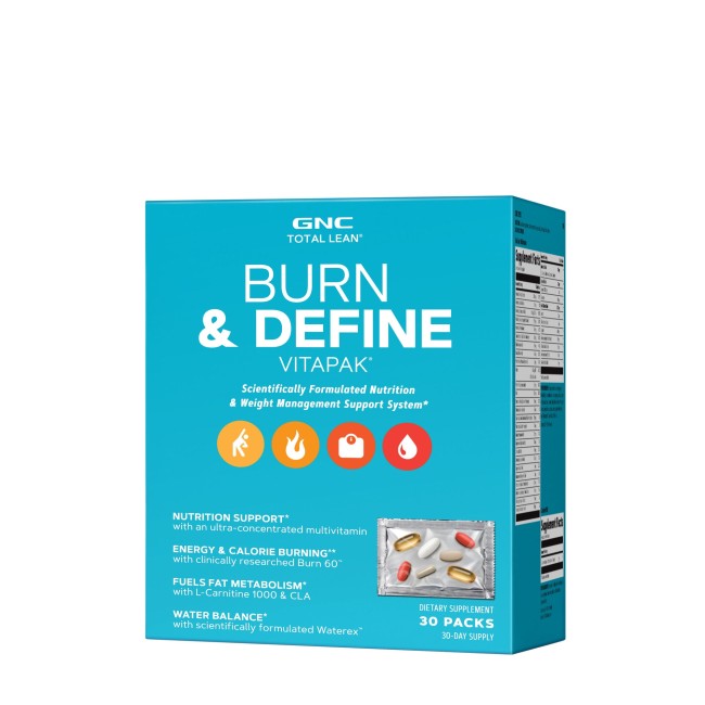 Gnc Total Lean Burn & Define Vitapak, Program Complet De Slabit, 30 Pachete Gnc Total Lean Burn & Define Vitapak, Program Complet De Slabit, 30 Pachete