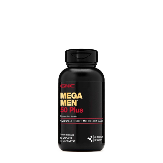 Gnc Mega Men 50 Plus, Complex De Multivitamine Pentru Barbati, 60 Tb