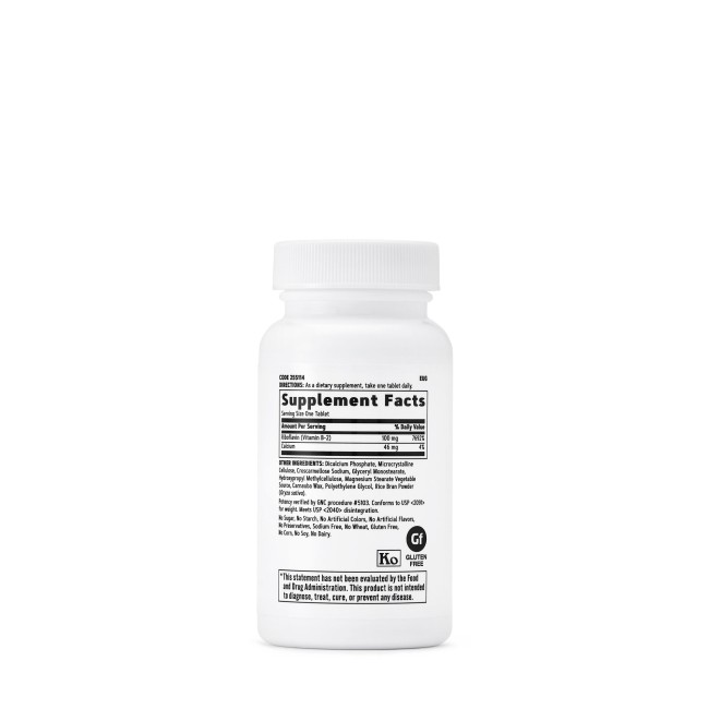 Gnc Vitamin B-2 100 Mg, 100 Tb Gnc Vitamin B-2 100 Mg, 100 Tb