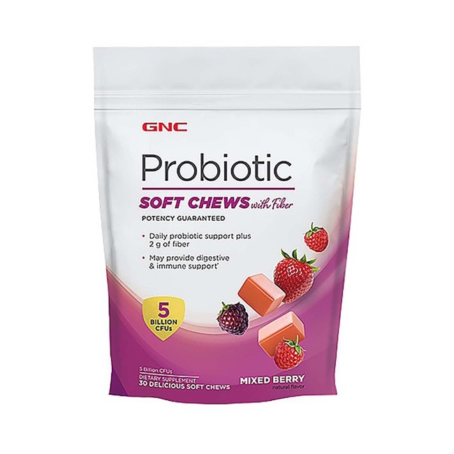 Gnc Probiotic Soft Chews With Fiber, Probiotice Caramele Cu Fibre, Cu Aroma De Fructe, 30 Caramele Gnc Probiotic Soft Chews With Fiber, Probiotice Caramele Cu Fibre, Cu Aroma De Fructe, 30 Caramele