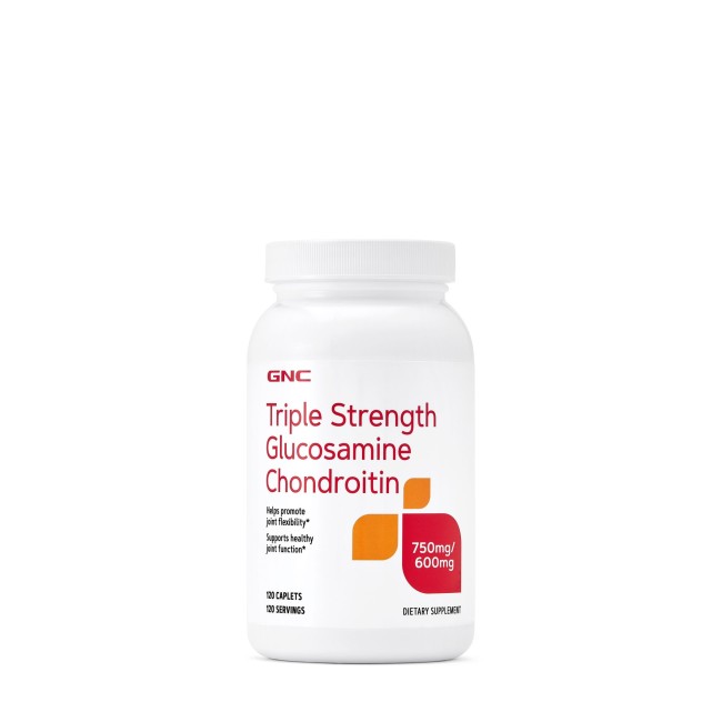 Gnc Triple Strength Glucozamina 750 Condroitina 600 Mg, 120 Tb