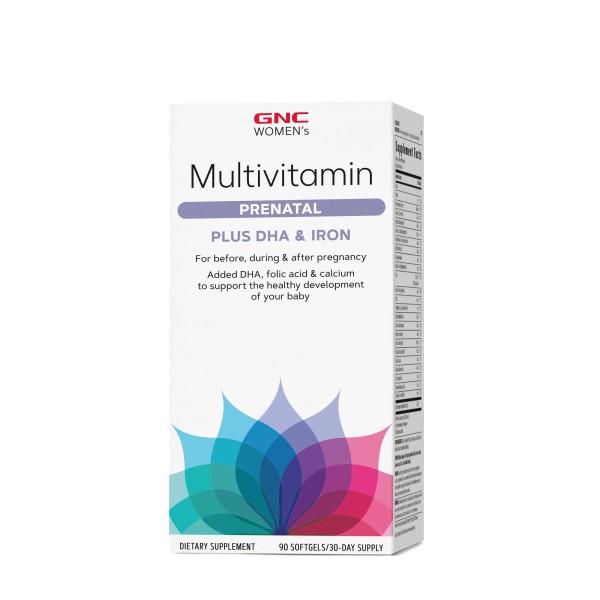 Gnc Women’s Formula Prenatala Cu Dha Si Fier, 90 Cps