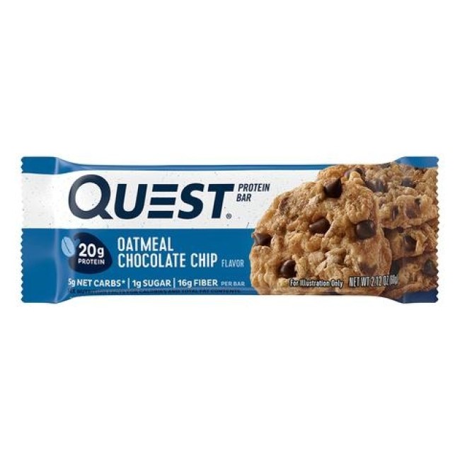 Quest Protein Bar, Baton Proteic, Cu Ovaz Si Ciocolata, 60g Quest Protein Bar, Baton Proteic, Cu Ovaz Si Ciocolata, 60g