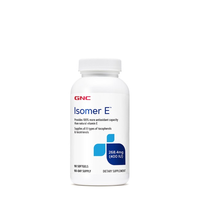 Gnc Isomer E Vitamina E Naturala Cu Mix De Tocoferoli Si Tocotrienoli, 90 Cps Gnc Isomer E Vitamina E Naturala Cu Mix De Tocoferoli Si Tocotrienoli, 90 Cps