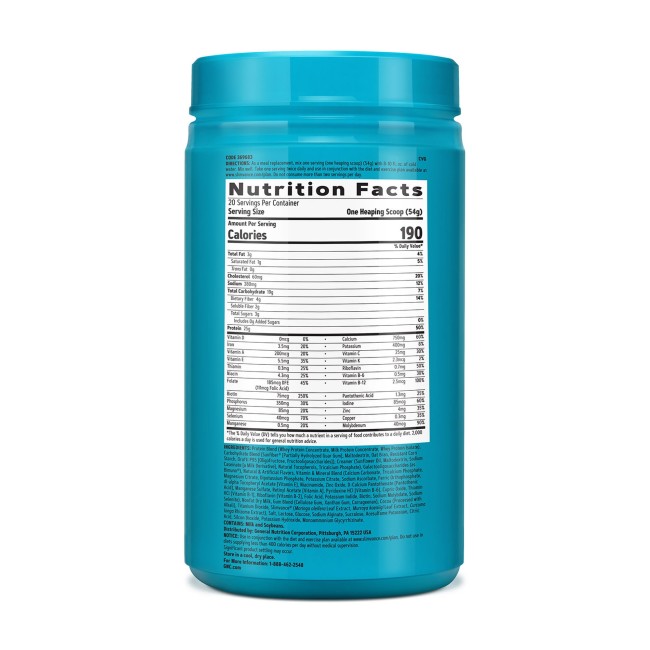 Gnc Total Lean Lean Shake + Slimvance, Shake Proteic Cu Slimvance, Cu Aroma De Vanilie Si Caramel, 1080g