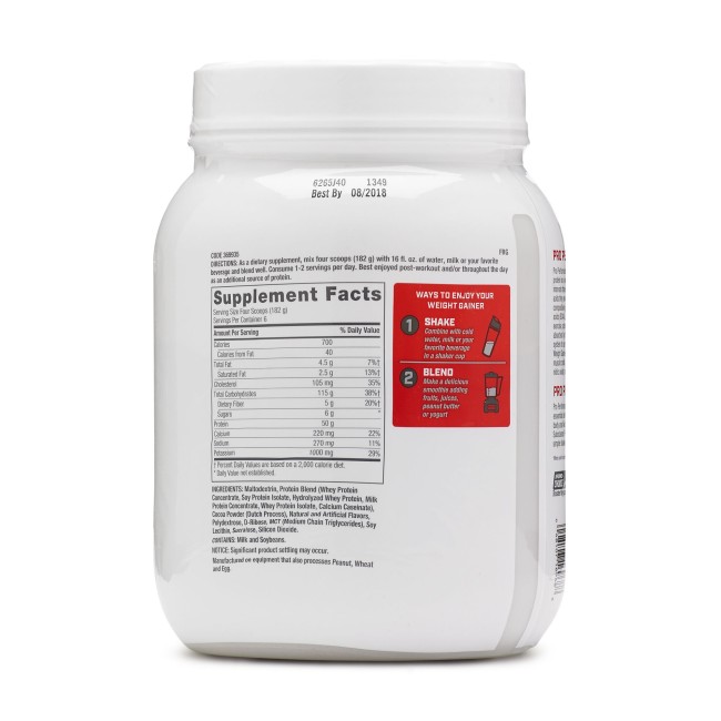Gnc Pro Performance Weight Gainer, Formula Proteica Pentru Crestere In Greutate, Cu Aroma De Ciocolata 1134 G Gnc Pro Performance Weight Gainer, Formula Proteica Pentru Crestere In Greutate, Cu Aroma De Ciocolata 1134 G