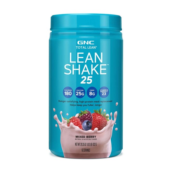 Gnc Total Lean Lean Shake 25, Shake Proteic, Cu Aroma De Fructe De Padure, 832 G