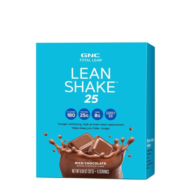 Gnc Total Lean Lean Shake 25, Shake Proteic, Cu Aroma De Ciocolata, 52 G Gnc Total Lean Lean Shake 25, Shake Proteic, Cu Aroma De Ciocolata, 52 G