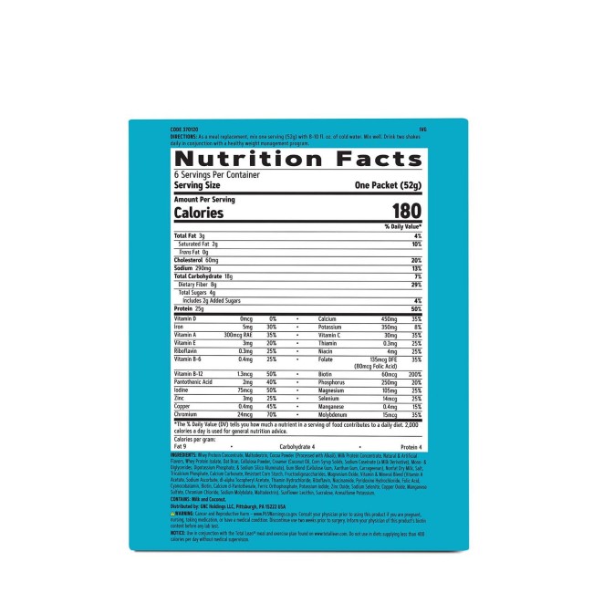 Gnc Total Lean Lean Shake 25, Shake Proteic, Cu Aroma De Ciocolata, 52 G Gnc Total Lean Lean Shake 25, Shake Proteic, Cu Aroma De Ciocolata, 52 G