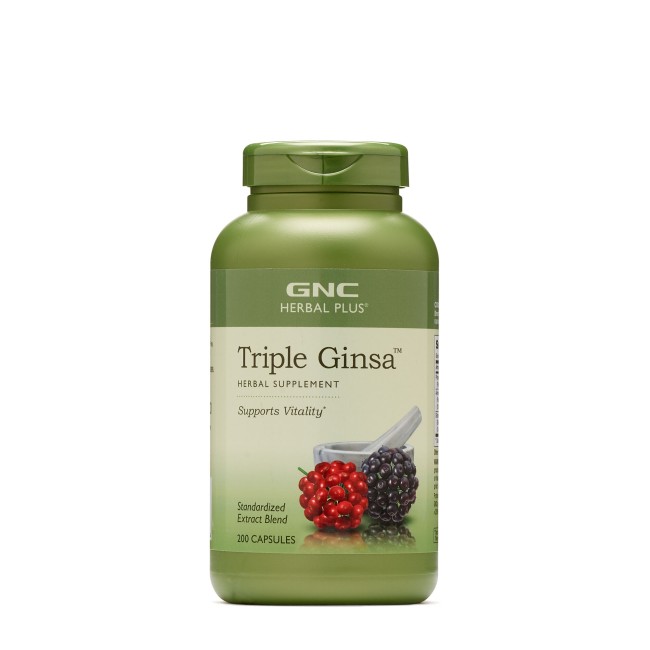 Gnc Herbal Plus Triple Ginsa, 200 Cps Gnc Herbal Plus Triple Ginsa, 200 Cps