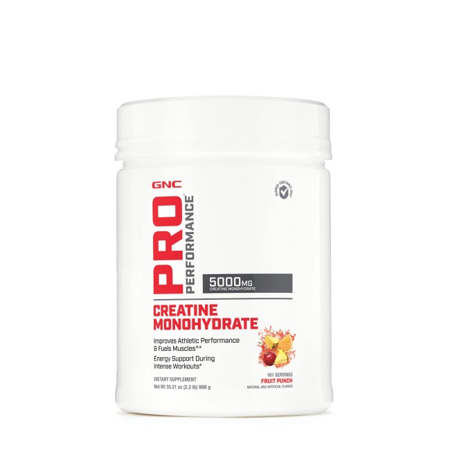 Gnc Pro Performance Creatine Monohydrate - Fruit Punch,  Creatina Monohidrata 5000 Mg, Cu Aroma De Fructe, 998 G