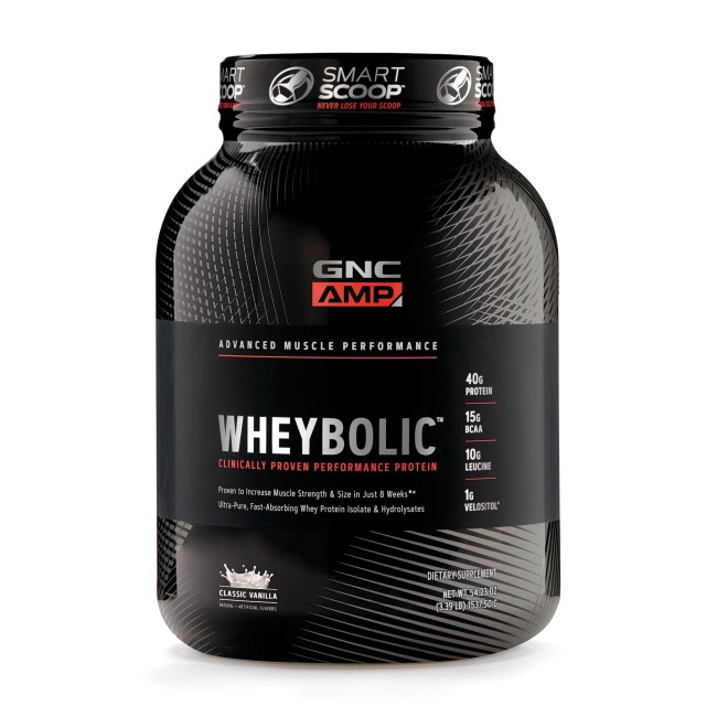 Gnc Amp Wheybolic, Proteina Din Zer, Cu Aroma De Vanilie, 1287.5 G Gnc Amp Wheybolic, Proteina Din Zer, Cu Aroma De Vanilie, 1287.5 G