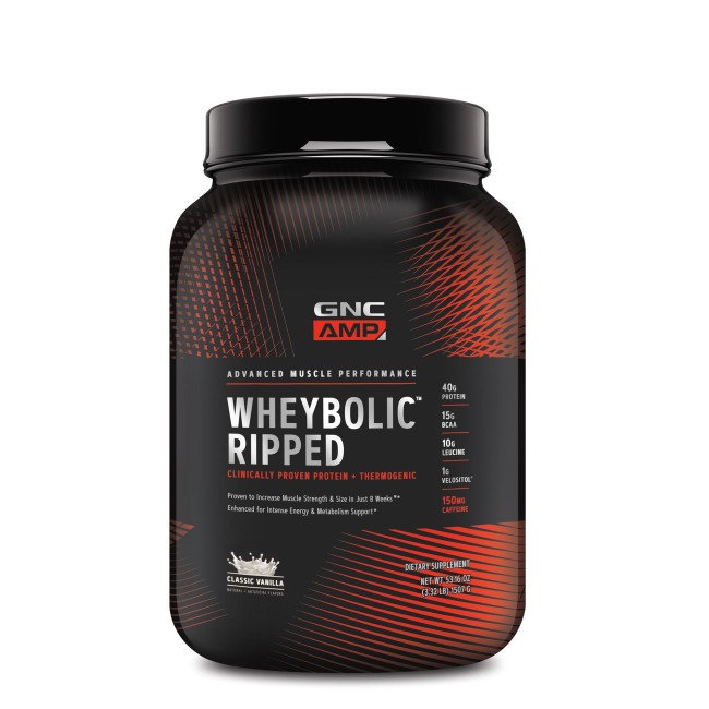 Gnc Amp Wheybolic Ripped, Proteina Din Zer, Cu Aroma De Vanilie,1148.4 G Gnc Amp Wheybolic Ripped, Proteina Din Zer, Cu Aroma De Vanilie,1148.4 G