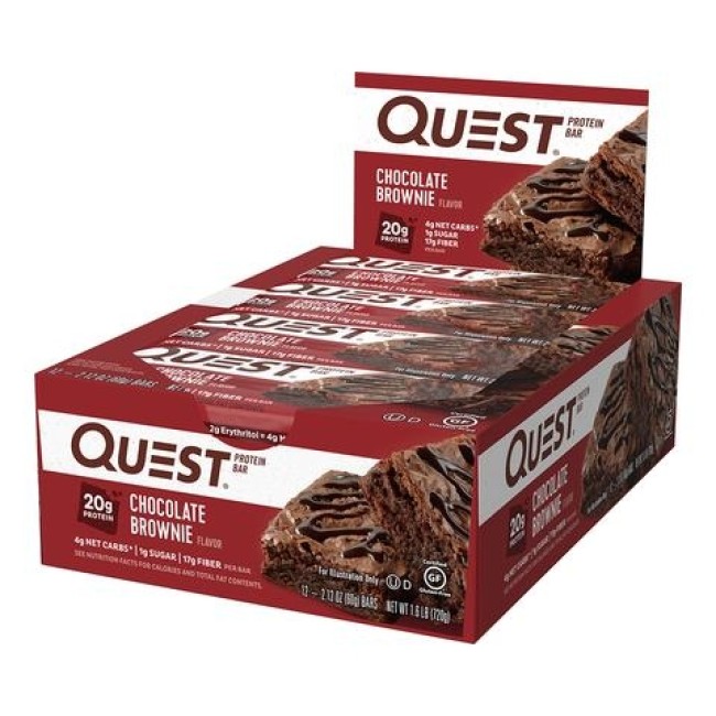 Quest Protein Bar, Baton Proteic, Cu Aroma De Prajitura Cu Ciocolata, 60g Quest Protein Bar, Baton Proteic, Cu Aroma De Prajitura Cu Ciocolata, 60g