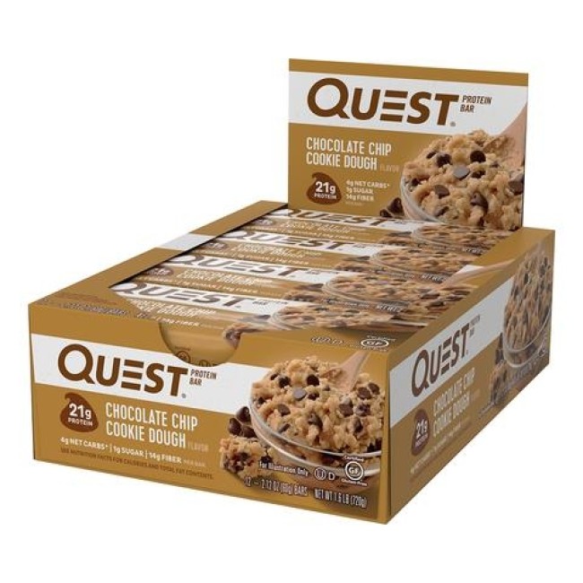 Quest Protein Bar, Baton Proteic, Cu Aroma De Fulgi De Ciocolata, 60g Quest Protein Bar, Baton Proteic, Cu Aroma De Fulgi De Ciocolata, 60g