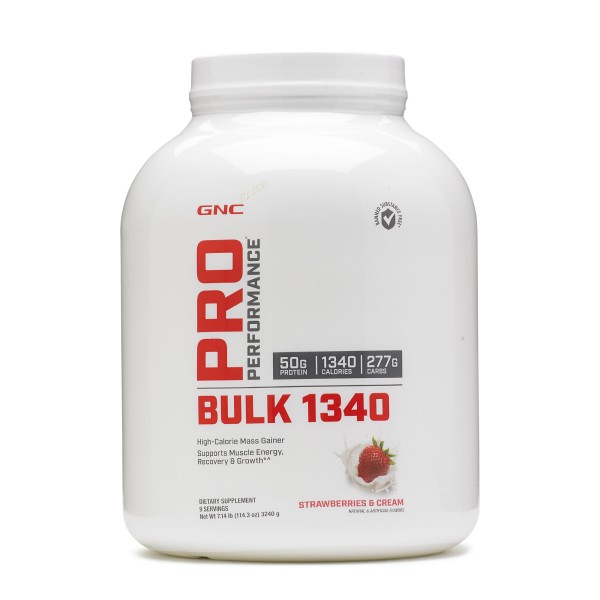 Gnc Pro Performance Bulk 1340, Proteina Din Zer, Cu Aroma De Capsuni, 3240 G