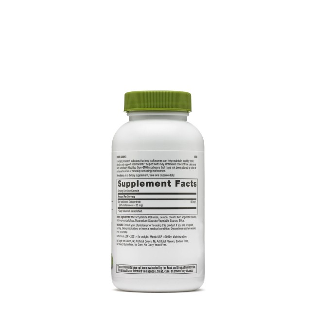 Gnc Superfoods Soy Isoflavone Concentrate, Isoflavone Din Soia, 90 Cps