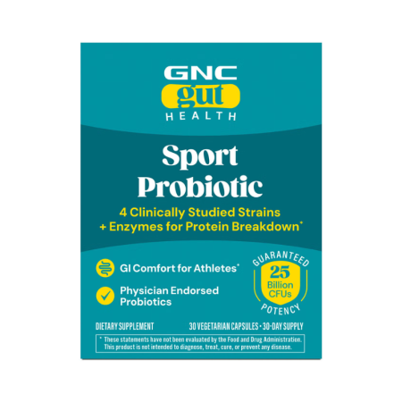 Gnc Gut Health Probiotic Sport, Probiotic Sport  Lab4 Studiat Clinic, 25 Miliarde Culturi Vii, 30 Cps