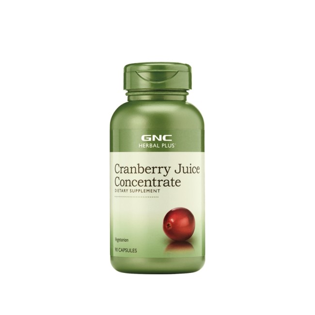 Gnc Herbal Plus Cranberry Juice Concentrate, Concentrat Din Suc De Merisor, 90 Cps Gnc Herbal Plus Cranberry Juice Concentrate, Concentrat Din Suc De Merisor, 90 Cps
