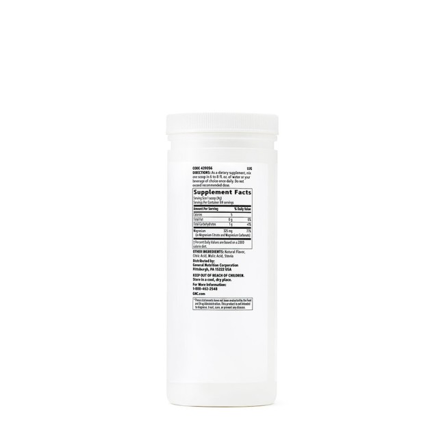 Gnc Magneziu Pudra Cu Aroma De Lamaie, 336 G Gnc Magneziu Pudra Cu Aroma De Lamaie, 336 G
