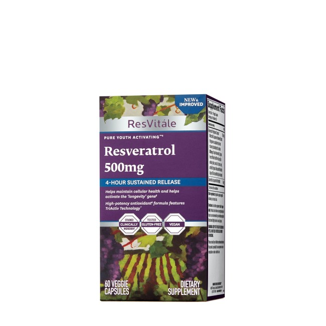 Resvitále Resveratrol 500 Mg, Quercetina 40 Mg, 60 Cps