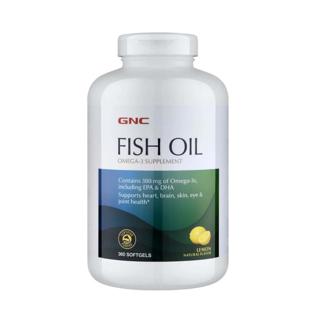 Gnc Fish Oil, Ulei De Peste Cu Aroma Naturala De Lamaie, 360 Cps Gnc Fish Oil, Ulei De Peste Cu Aroma Naturala De Lamaie, 360 Cps