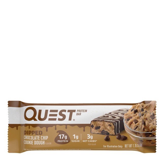 Quest Protein Bar, Baton Proteic Invelit In Ciocolata, Cu Aroma De Fulgi De Ciocolata, 50g Quest Protein Bar, Baton Proteic Invelit In Ciocolata, Cu Aroma De Fulgi De Ciocolata, 50g