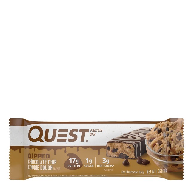 Quest Protein Bar, Baton Proteic Invelit In Ciocolata, Cu Aroma De Fulgi De Ciocolata, 50g