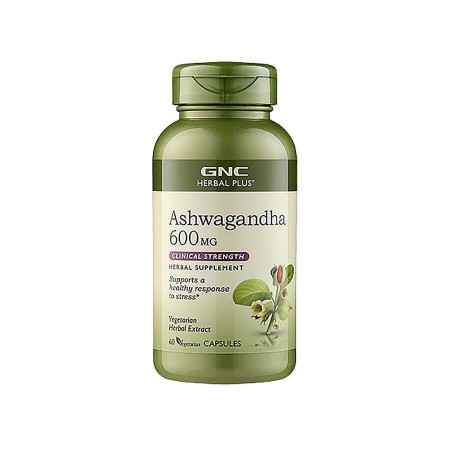 GNC Herbal Plus® KSM-66 Ashwagandha, Extract din Radacina de Ashwagandha 600 mg, 60 cps GNC Herbal Plus® KSM-66 Ashwagandha, Extract din Radacina de Ashwagandha 600 mg, 60 cps