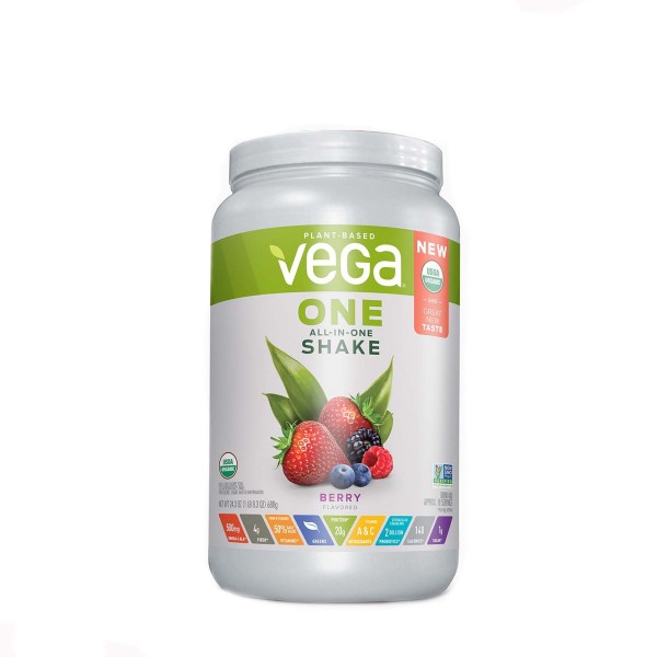 Vega One Organic All-in-one Shake Proteina Vegetala Cu Aroma De Fructe De Padure, 688 G