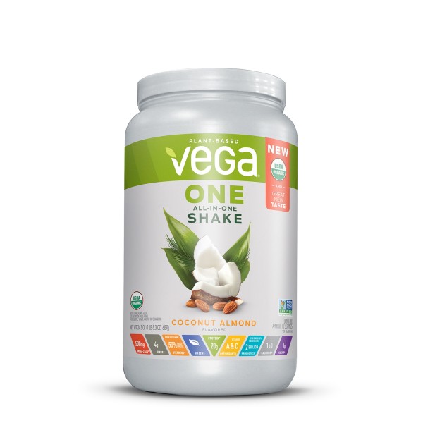 Vega One All-in-one Nutritional Shake, Proteina Vegetala, Cu Aroma De Cocos Si Migdale, 687 G