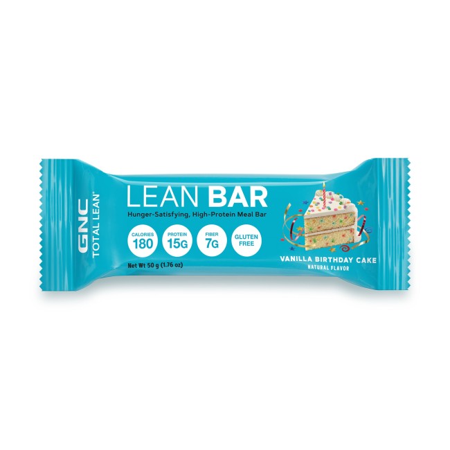 Gnc Total Lean Lean Bar, Baton Proteic, Cu Aroma De Tort De Vanilie, 50g Gnc Total Lean Lean Bar, Baton Proteic, Cu Aroma De Tort De Vanilie, 50g