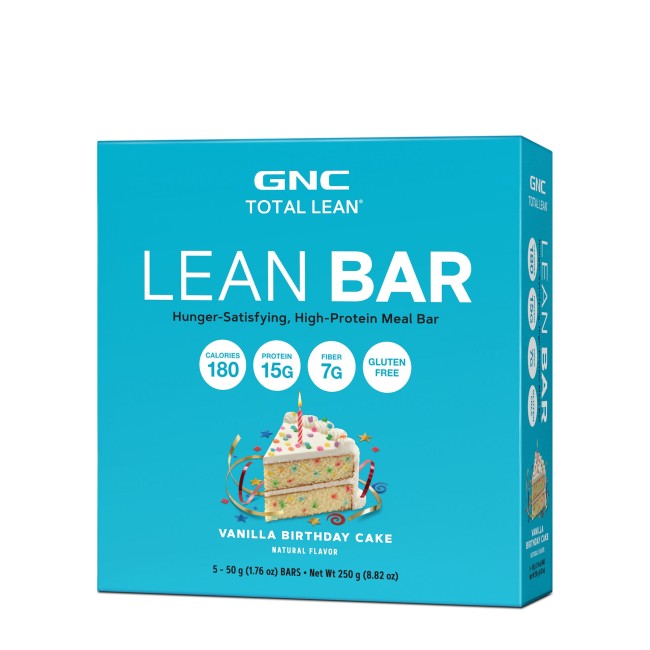 Gnc Total Lean Lean Bar, Baton Proteic, Cu Aroma De Tort De Vanilie, 50g Gnc Total Lean Lean Bar, Baton Proteic, Cu Aroma De Tort De Vanilie, 50g