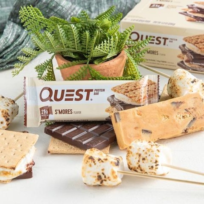 Quest Protein Bar, Baton Proteic, Cu Aroma De Bezele Cu Ciocolata, 60g Quest Protein Bar, Baton Proteic, Cu Aroma De Bezele Cu Ciocolata, 60g