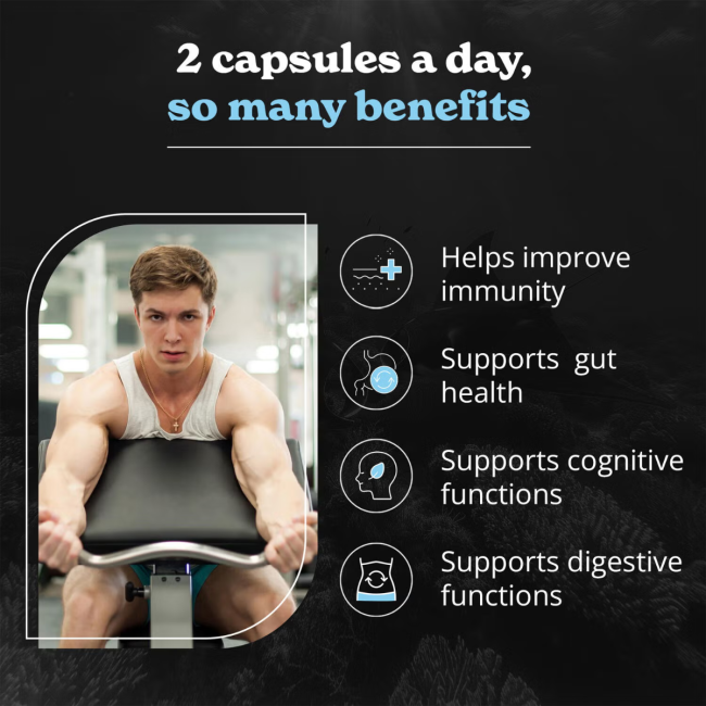 Better Alt Sea Moss, Formula Cu Alge Marine, Chimen Negru Si Ashwagandha, 120 Cps