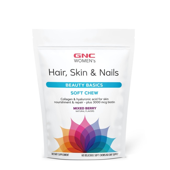 Gnc Women’s Hair, Skin & Nails Formula, Formula Pentru Par, Piele Si Unghii, Caramele Cu Aroma De Fructe De Padure, 60 Caramele Gnc Women’s Hair, Skin & Nails Formula, Formula Pentru Par, Piele Si Unghii, Caramele Cu Aroma De Fructe De Padure, 60 Caramele