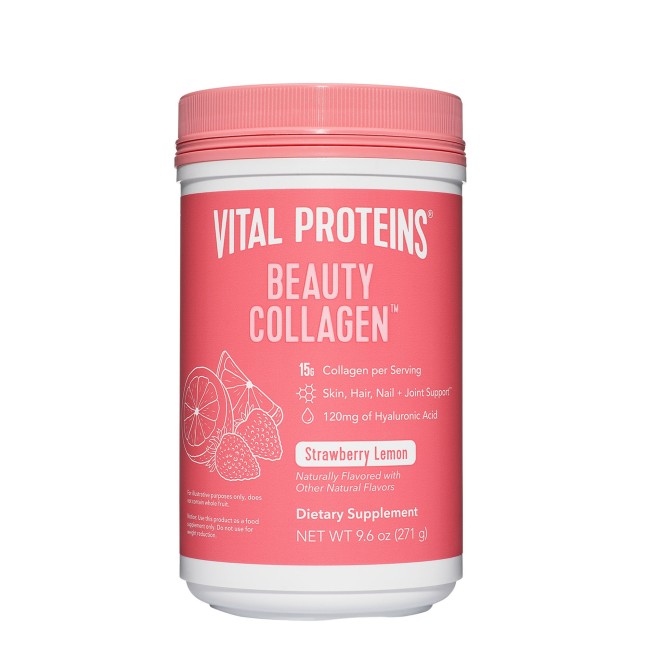 Vital Proteins Beauty Collagen, Colagen, Cu Aroma De Capsuni Si Lamaie, 271 G Vital Proteins Beauty Collagen, Colagen, Cu Aroma De Capsuni Si Lamaie, 271 G