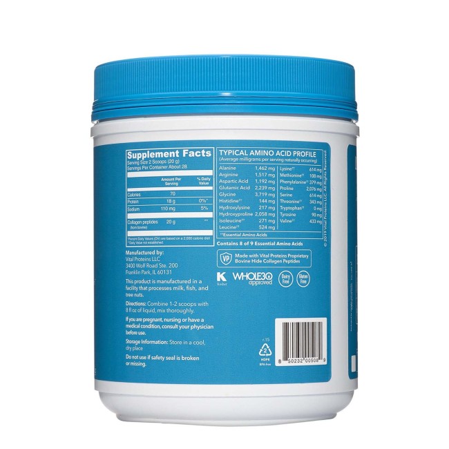 Vital Proteins Collagen Peptides, Peptide De Colagen Fara Aroma, 567 G Vital Proteins Collagen Peptides, Peptide De Colagen Fara Aroma, 567 G